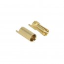 5.5mm solid gold connector - pair