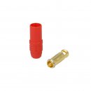 7mm gold connector - 150A - red - female