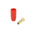 7mm gold connector - 150A - red - male