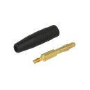 4.0mm gold plated banana connector black