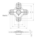 Plastic cross servo horn for HV97XX/3X0/7X7/A+/R, BLS/HBL9X0, HBL66X, DS660A+/670/760/9660/A+/9670/A+,8910/A+, DS1009/1210, DS9910, HV9930