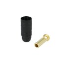 7mm gold connector - 150A - black - male