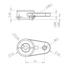 Metal Single horn Pack M3L16 for HBL8X0, HBL380