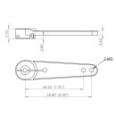 Metal Single horn Pack M3, L 1.75/2 in for HBL8X0, HBL380