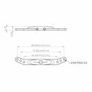 Servohorn zweiseitig Metall abgewinkelt M3 - L 2.5/3/3.5...