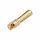 4 mm solid gold connector - male