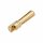 4 mm solid gold connector - male