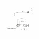 Servohorn einseitig Metall M3, L 1/1.25 in - for...