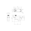 DS65K V.1 Digital Servo - gebraucht aus Werksreparatur - ohne seitliche Laschen