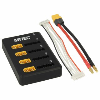 MTTEC ParaBoard PB-4P8S - XT60 - XH - SMD and Main Fuses - Connection Wire XT60/4mm plug