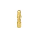 4 mm Serrated Gold Connector - male