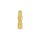 4 mm Serrated Gold Connector - male